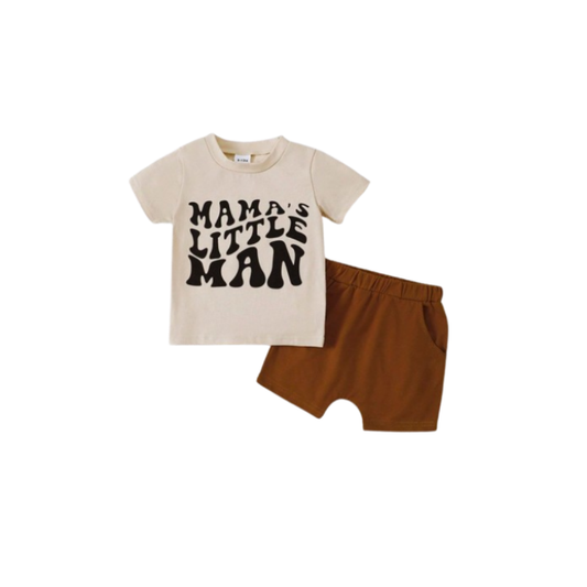 Conjunto Deportivo "Mama's Little Man" para Niños