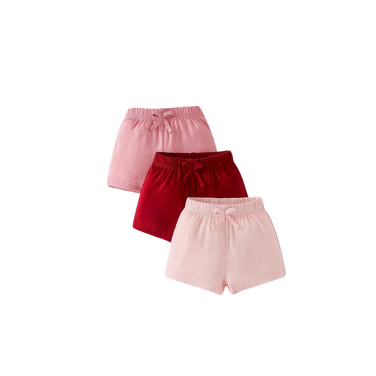 Set de 3 Shorts Lazos para Niñas