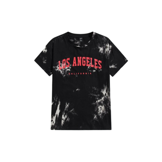 Camiseta "Los Angeles California" Estampado Tie-Dye