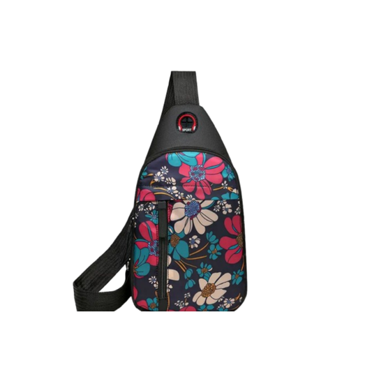 Mochila Casual con Estampado Floral