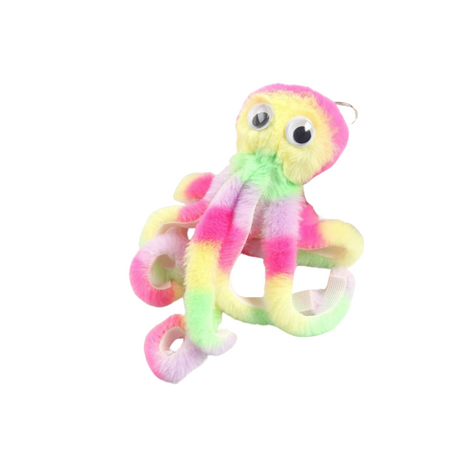 Llavero Pulpo de Peluche Multicolor