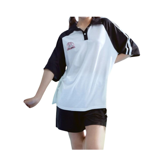 Conjunto Deportivo Polo Casual - Blanco y Negro