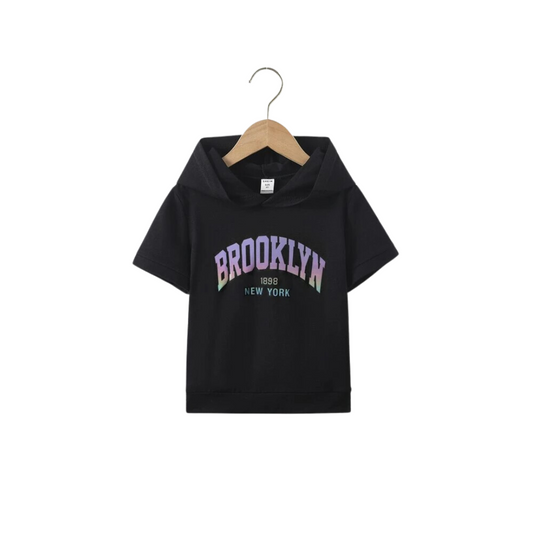 Sudadera con Capucha y Estampado "Brooklyn"