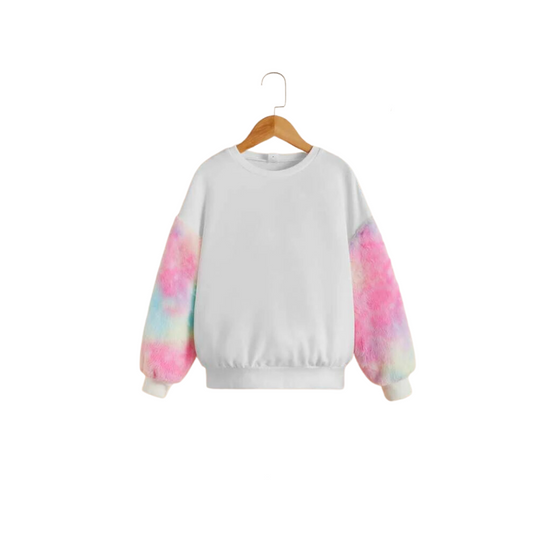 Sudadera Casual con Detalle de Mangas Tie-Dye