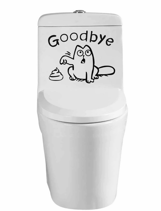 Adhesivo Decorativo "Goodbye" para Baño